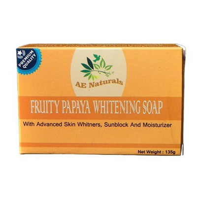 Fruity papaya whitening soap