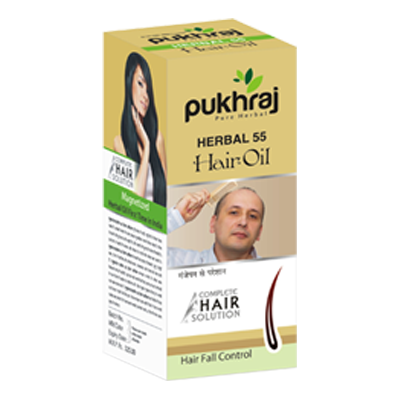 Pukhraj Herbal 55 Hair Fall Control Oil